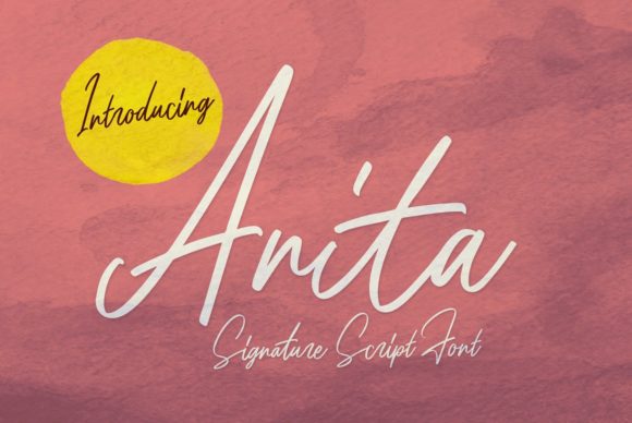 Anita: A Timeless Handwritten Font for Elegant Branding