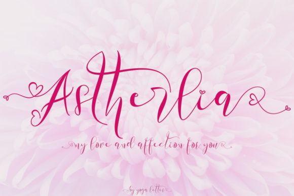 Astherlia: A Romantic Handwritten Font for Elegant Branding