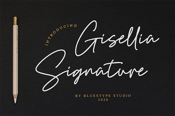 Bring Elegance to Your Creations with Gisellia Signature Font