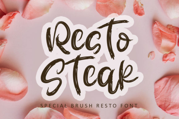 Bring Your Creations to Life with Resto Steak Font