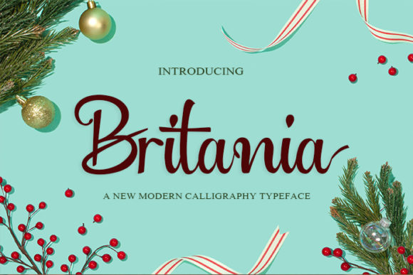 Britania: A Handwritten Font for Distinct Branding