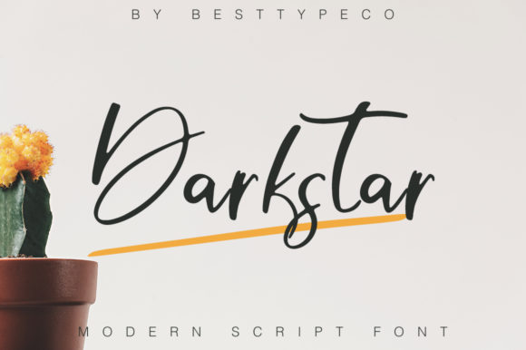 Darkstar: A Bold Script for Modern Design