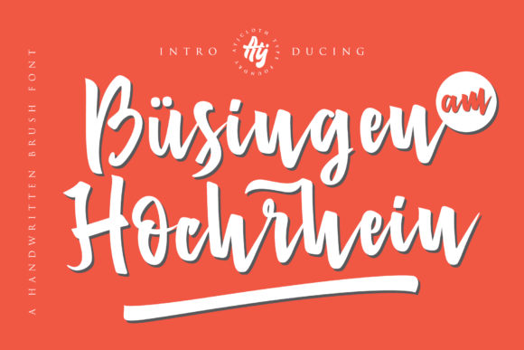 Discover Busingen Am Hochrhein: A Handwritten Font for Editorial Elegance