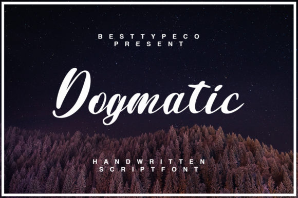 Discover Dogmatic: A Handwritten Font for Editorial Charm