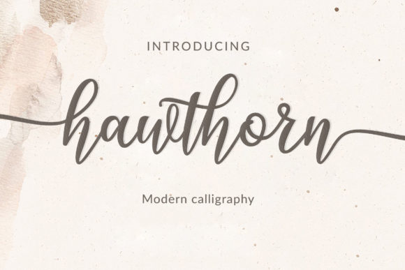 Discover the Charm of Hawthorn: A Perfect Script Font for Makers