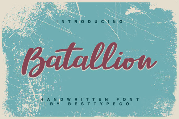 Enhance Your Web Design with Batallion: A Versatile Handwritten Font
