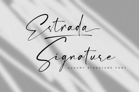 Estrada Signature: A Luxurious Handwritten Font for Web Design