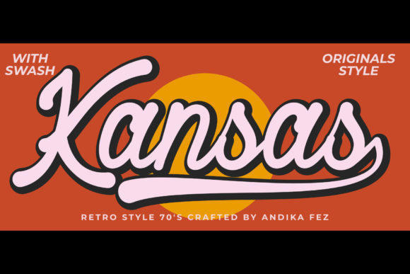 Exploring Kansas: A Retro-Style Handwritten Font