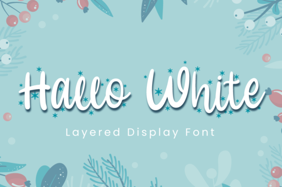 Hallo White: A Festive and Romantic Handwritten Font