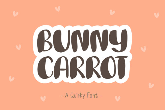 Introducing Bunny Carrot: A Playful Handwritten Font