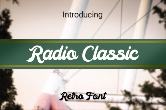 Radio Classic: A Retro Handwritten Font for Web Design
