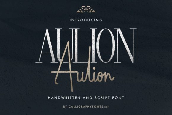 Transform Your Brand with Aulion: The Elegant Duo Font