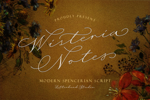 Wisteria Notes: A Graceful Script for Elegant Designs